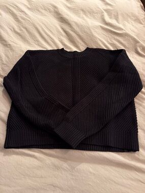 lululemon athletica Women's Black Knit Crew Sweater